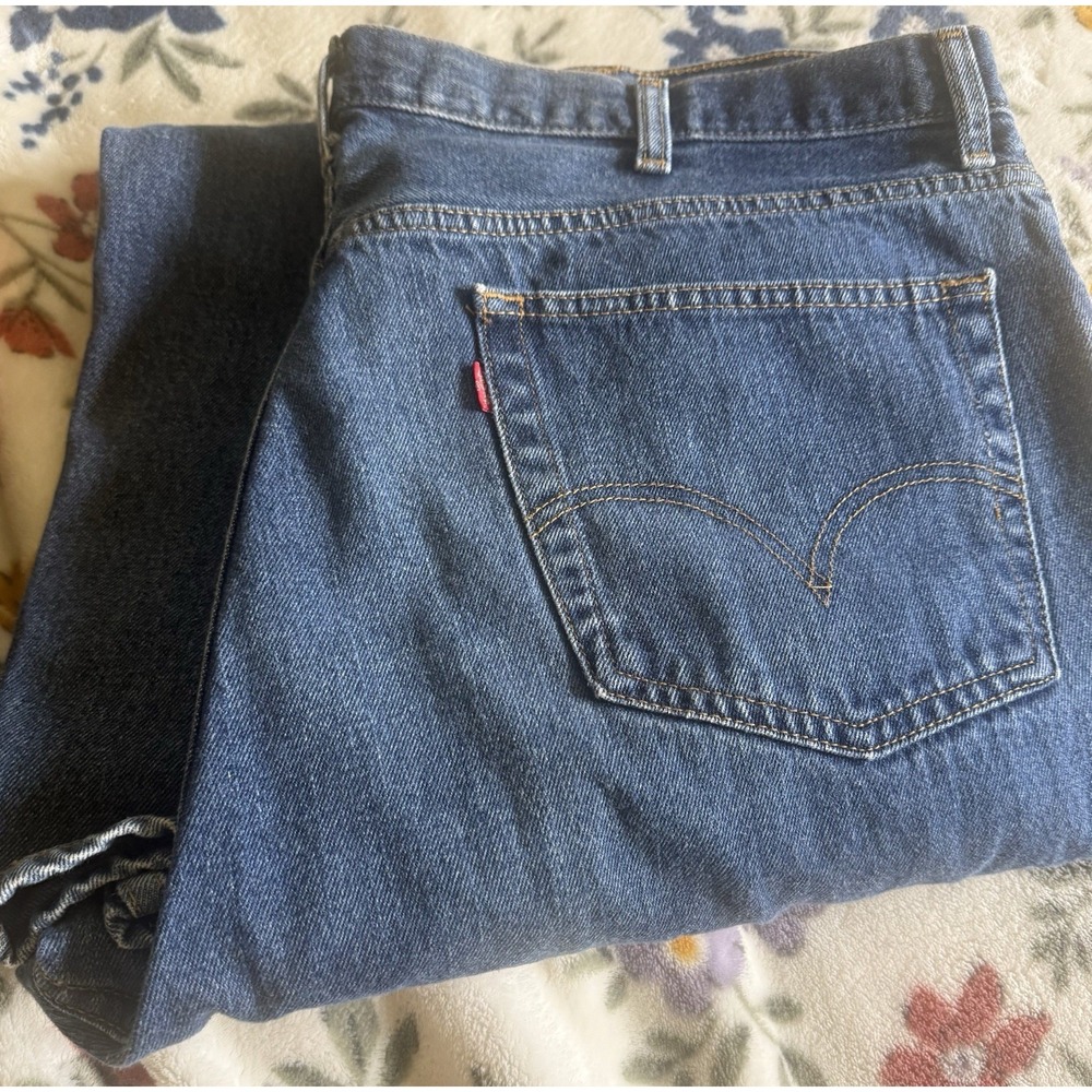 Levi's 560 Comfort Fit Jeans Men's 42x30 Dark Wash Relaxed Tapered Denim Red Tab
